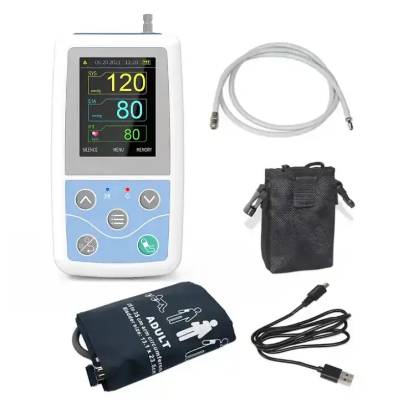 CONTEC ABPM50 Ambulaotry Blood Pressure Monitor 24hours Upper Arm Digital NIBP Machine PC Software NIBP Holter