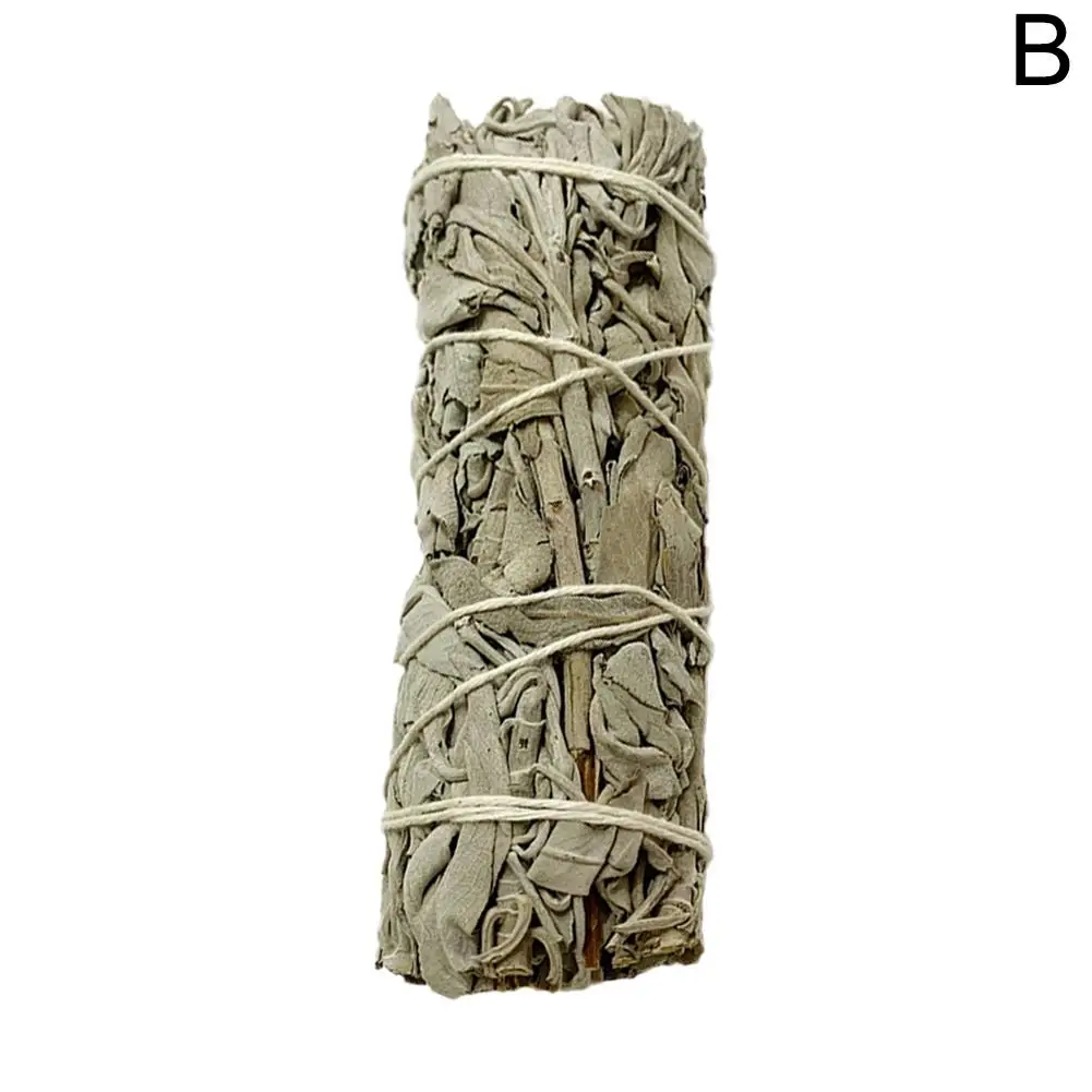 Description Picture 2 of itemNatural White Sage Grass Bundle Smudge Sticks Pure Smoky Purification Leaf Grass Incense Cleansing Office Indoor Home V3Q8