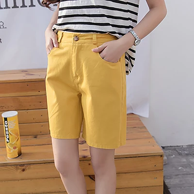 Ladies Short Feminino High Waisted Wide Leg Femme Woman Summer Casual Candy Shorts Womens Clothing Ropa De Verano Mujer 2021 american eagle shorts Shorts