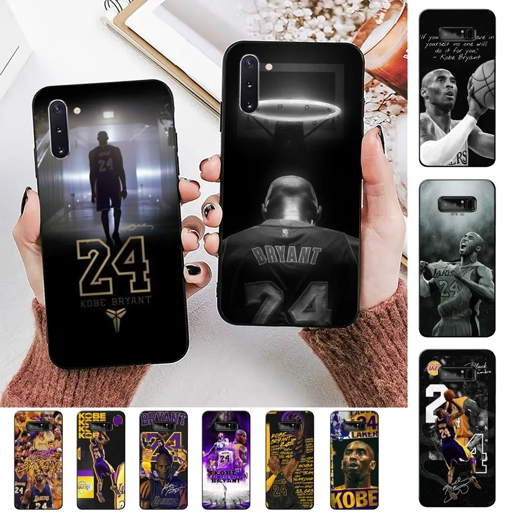 No.24 K-Custodia Per Telefono Kobe Basketball Player Per Samsung Note 8 9 10 20 Pro Plus Lite M 10 11 20 30 21 31 51 A 21 22 42 02 03