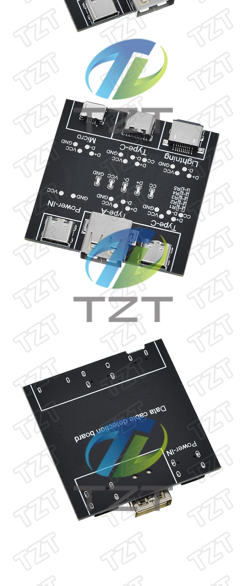 DT3 Datenkabel-Erkennungsplatine Typ C Micro USB C Kabeltester Kurzschluss Ein Aus Schaltdiagnosetool für iOS Android – Detail 7