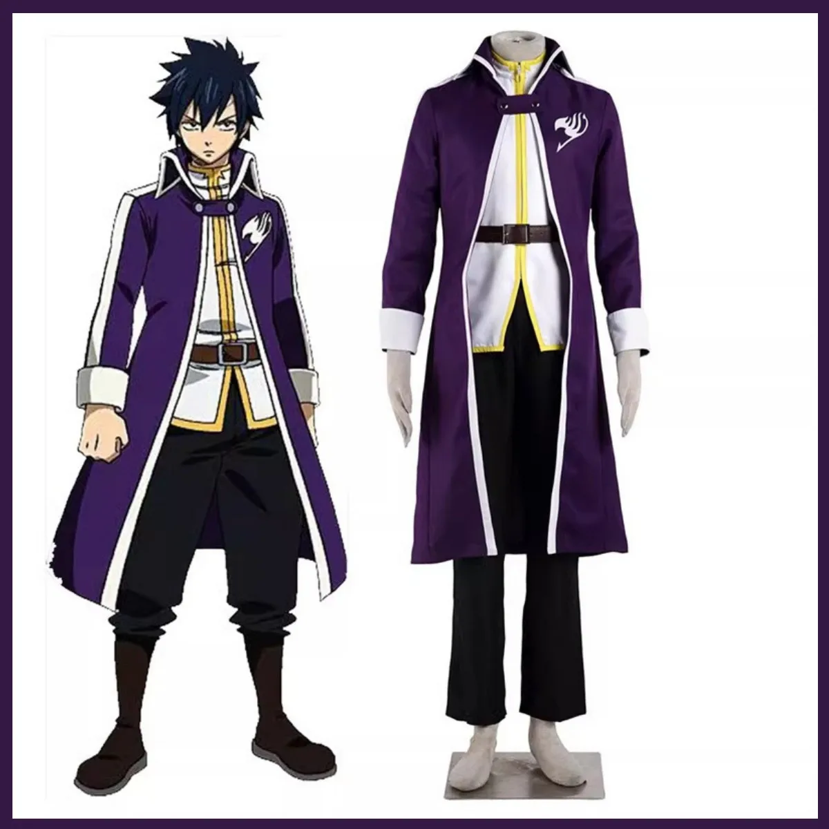 Anime Fairy Tail Gray Fullbuster Cosplay Costume Slayers Long Sleeved  Trench Coat Uniform Adult Man Halloween Carnival Suit - AliExpress, image size:1200x1200