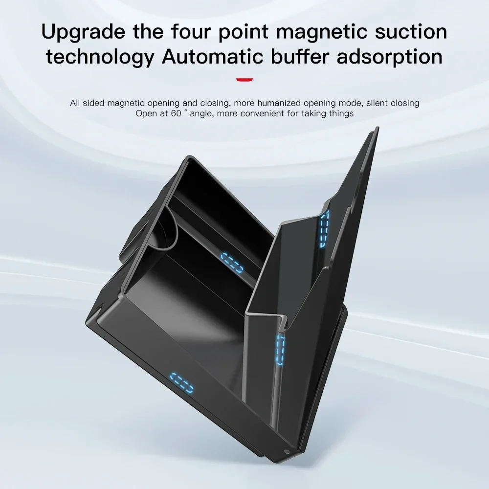 Magnetic Center Console Hidden Storage Box For Car Interior