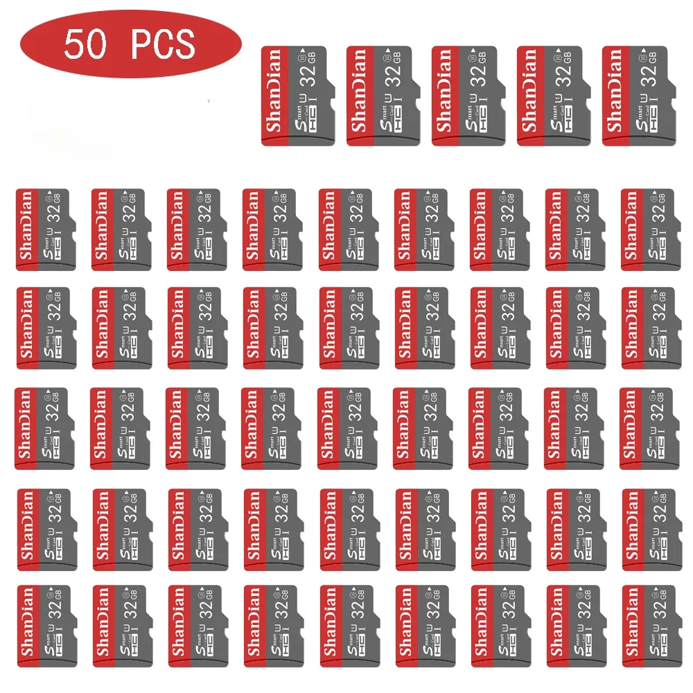 50 PCS LOT Memory Card 64GB High Speed TF Cards 32GB Grey Storage Devices 16GB for Mobile Phone Smart SD Card 8GB