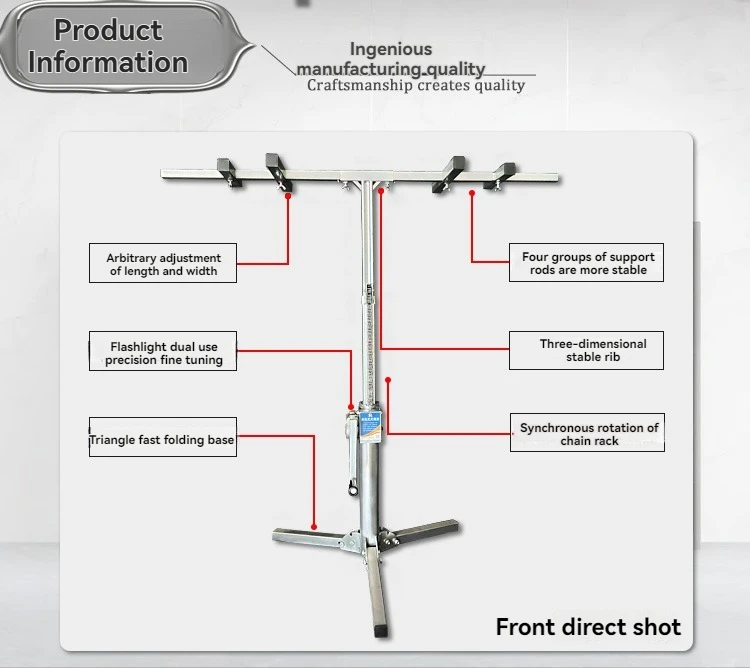 Dual Pole 2.7m Precise Positioning Hanging Cabinet Installation Support Artifact