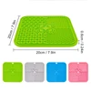 11 Colors Pet Slow Feeding Mat With Spatula Silicone Suction Cup Dog Cat Licking Mat Increase Eating Fun Slow Feeding 6