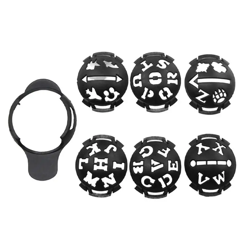 6Pcs/Set Golf Ball Lines Liner Marker Template Drawing Alignment Marks Sign Tool Durable And Reusable Golf Scriber Accessories