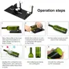 Versatile 1 Set Durable Square Round Glass Bottle Cutting Machine High Strength Glass Cutter Adjustable   for Home 3
