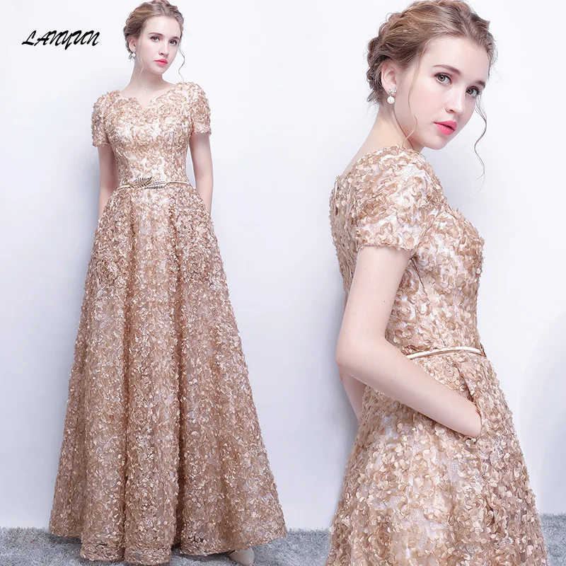 summer 2024 women s new long sleeve slim lace fit wedding elegant evening dress fairy party banquet vestido de festa Evening Dress Women's 2024 New DignifieD Fairy ElEgant Host Party Long Performance Slim Fitting And Slimming Dress Banquet