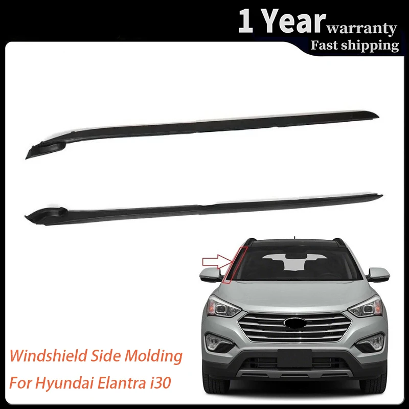 A pair LH RH Windshield Side Pillar Molding Cover Winscreen Window Trim