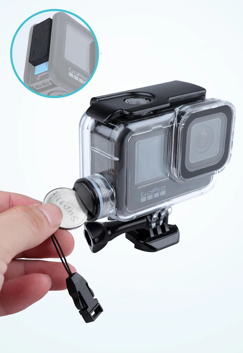 Lampe LED rechargeable pour GoPro Hero 13 12 10 9 8 7 6 5 4 3