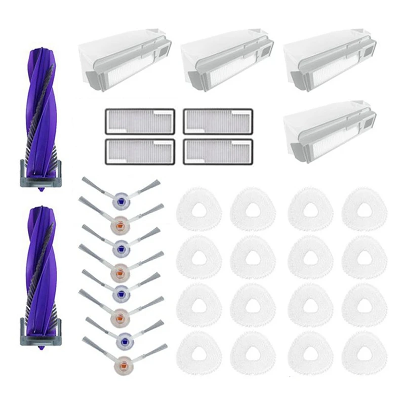 Rullo Spazzola Laterale Principale Filtro Hepa Mop Panno Pezzi Di Ricambio Per Narwal Freo X Ultra / Narwal J4