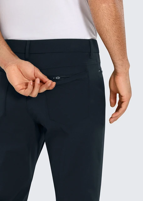 CRZ YOGA Men's Stretch Golf Pants - 33'' Slim Fit Stretch