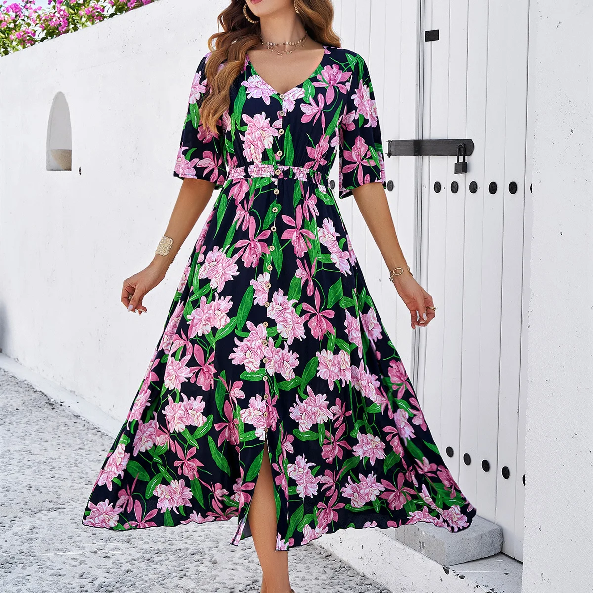Estampado Floral Vestido Floral Vintage Floral Vestido Amazon