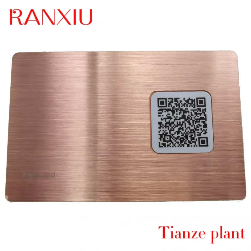 Custom Hi Qlity N  Busins Card RFID etal Stainls Steel Card