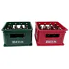1Set 1:12 Mini Dollhouse Beer Resin Frame Storage Basket With 12 Bottles Simulation Drink Beer Model DIY Doll Accessories 4