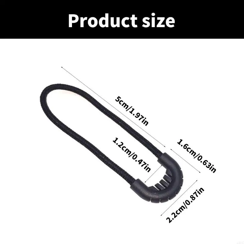 10Pcs Bag Flexible Zippers Puller Outdoor Backpack Zippers Head Bag Accessories