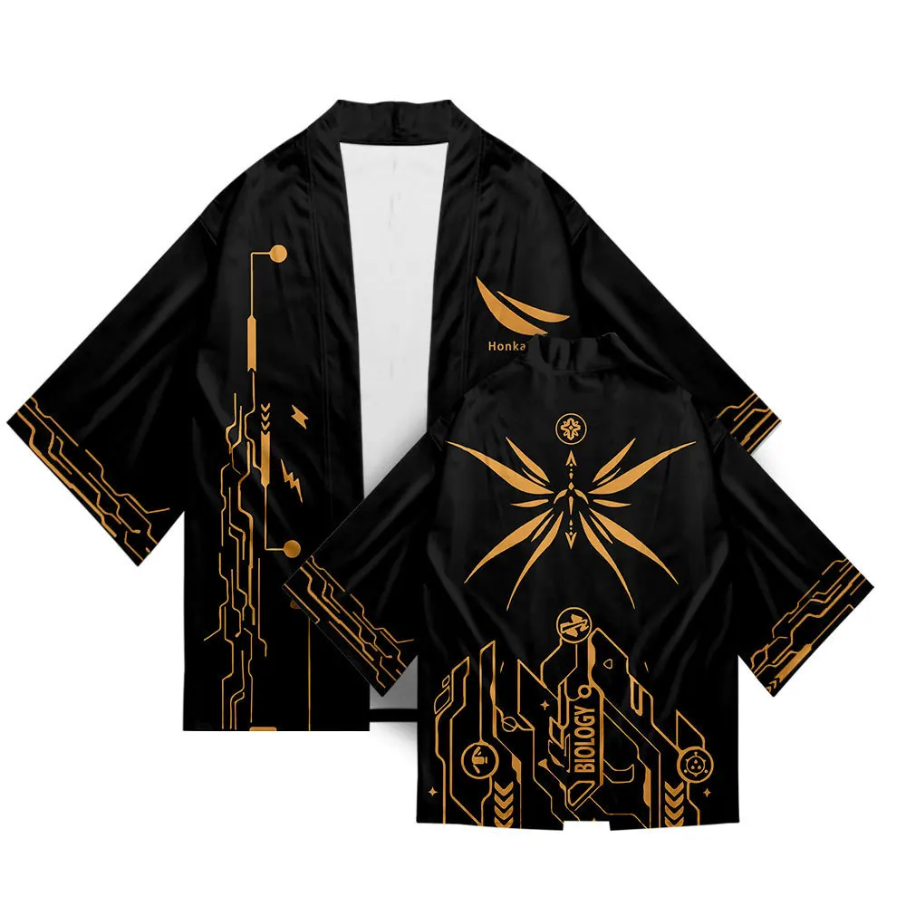 3D Yuanyuan Yuanshen Angle Kimono Cosplay Zhongri Print Qingke Lishen Feathers Surrounding Weather Summer