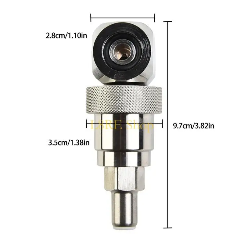 L8RE CGA347 Cylinder Adapter Filling Converter Metal Texture for Tanks and Valves