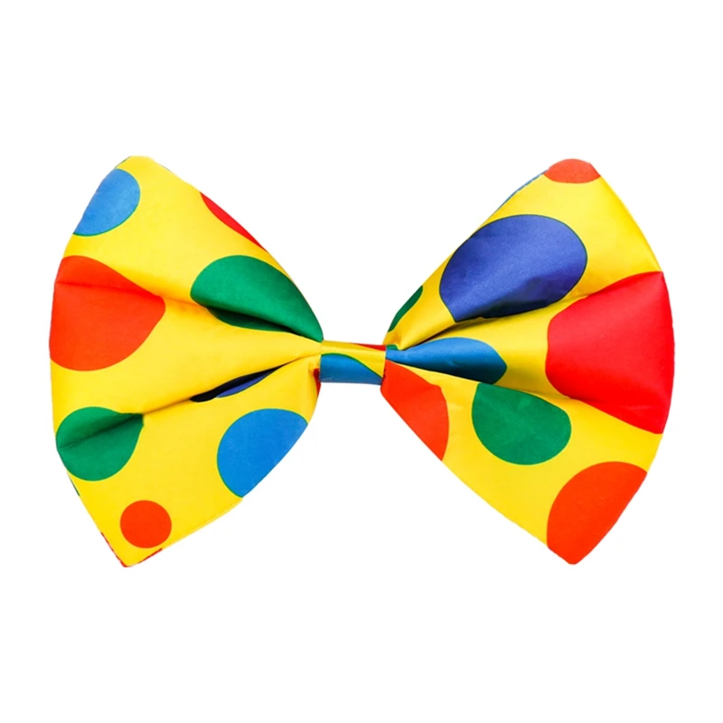 Clown Tie Bow Carnival Circus Costume Cosplay Fancy Dress Prop Colorful Polka Dot Party Sets Adult Children Role Play Suits