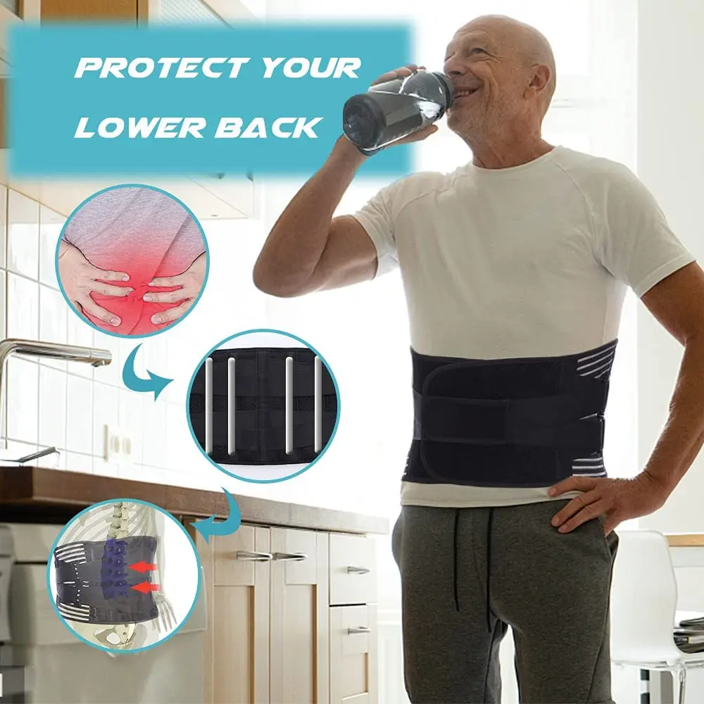 Double Pull Back Lumbar Support Waist Belt 3