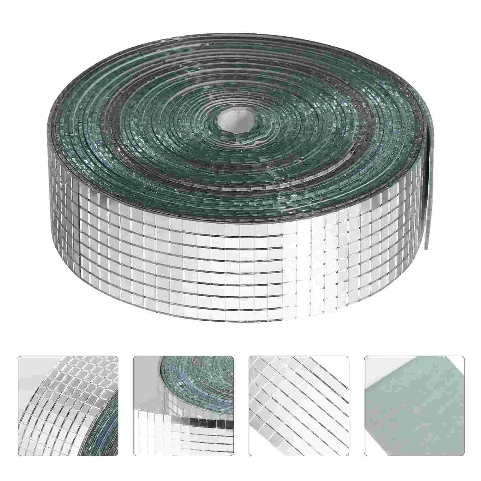 

Mosaic Self-Adhesive Square Glass Mosaic Tiles Sliver Mirrors Mosaic Sheets For Handade Crafts Wall Sticker Accessories