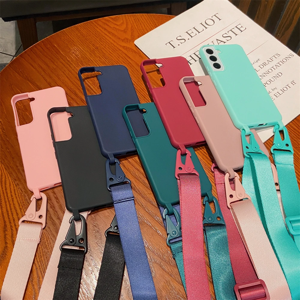 Crossbody Lanyard Necklace Strap Phone Case with Soft Cover