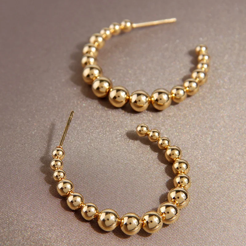 New Arrival Stainless Steel Earrings Gold Color Big Hoop Earrings For Women Bijoux Fashion Women's Hoops 2
