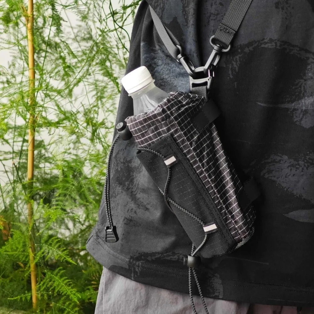 Large Capacity Portable Mountaineering Accessory Pouch with Shoulder Strap Expansion