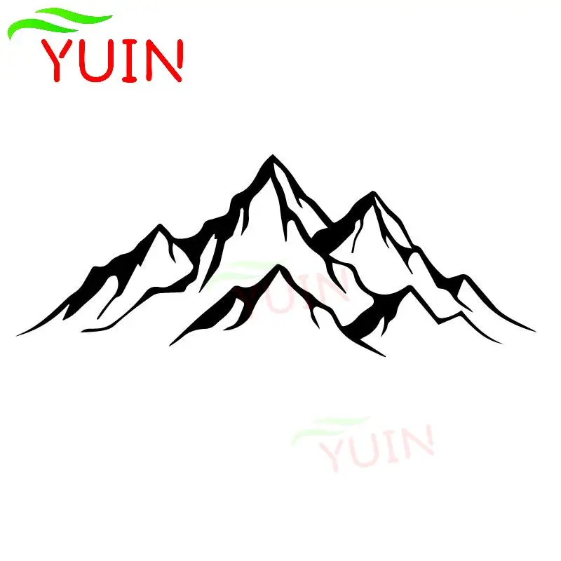 

YUIN мощная рисунок гор стикер модное украшение для тела ПВХ водонепроницаемая Солнцезащитная наклейка черный/белый/красный/лазер/серебрист...