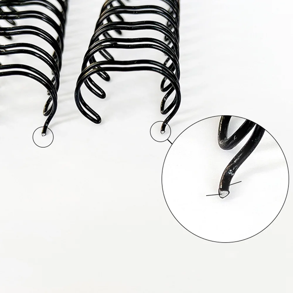 A4 바인더 이중 와이어 바인딩 100개 메탈 YO 더블 코일 캘린더 바인딩 코일 노트북 스프링 북 링 와이어 O 바인딩