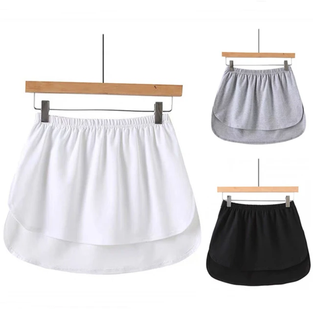 Shirt Extenders Adjustable Layering Fake Tops Lower Sweep Hem with Elastic  Waist Band Mini Skirt Hemline Fashion Wearing New - AliExpress