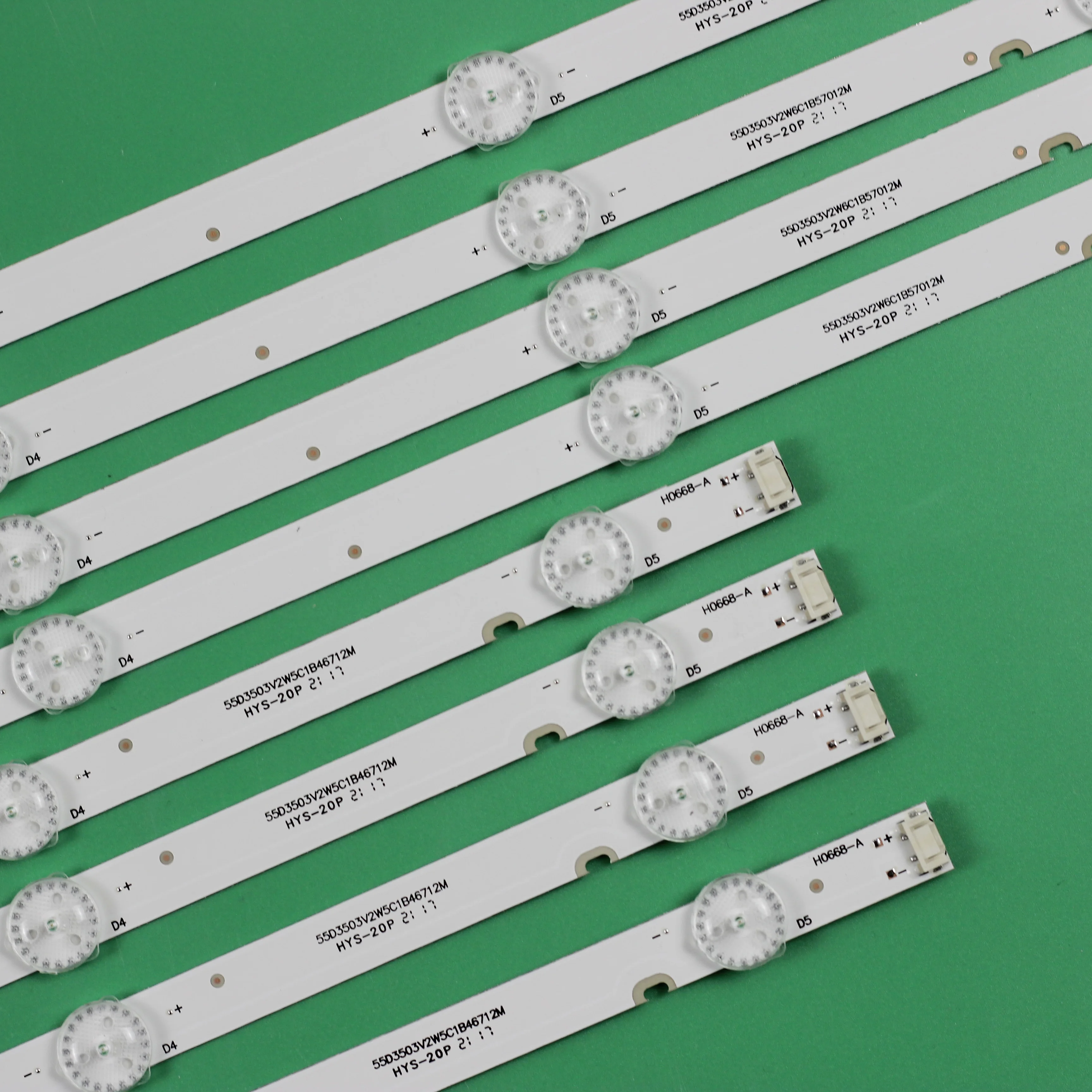 Tira Led para lg 55 tv 55uj6200 55uj6300 Ptv55u21 Rf-az550e300501a12 Rf-az550e30-0601b-12 Sdl550wy Ld0-910 55e388g Conjunto de 8pc - Imagem 2