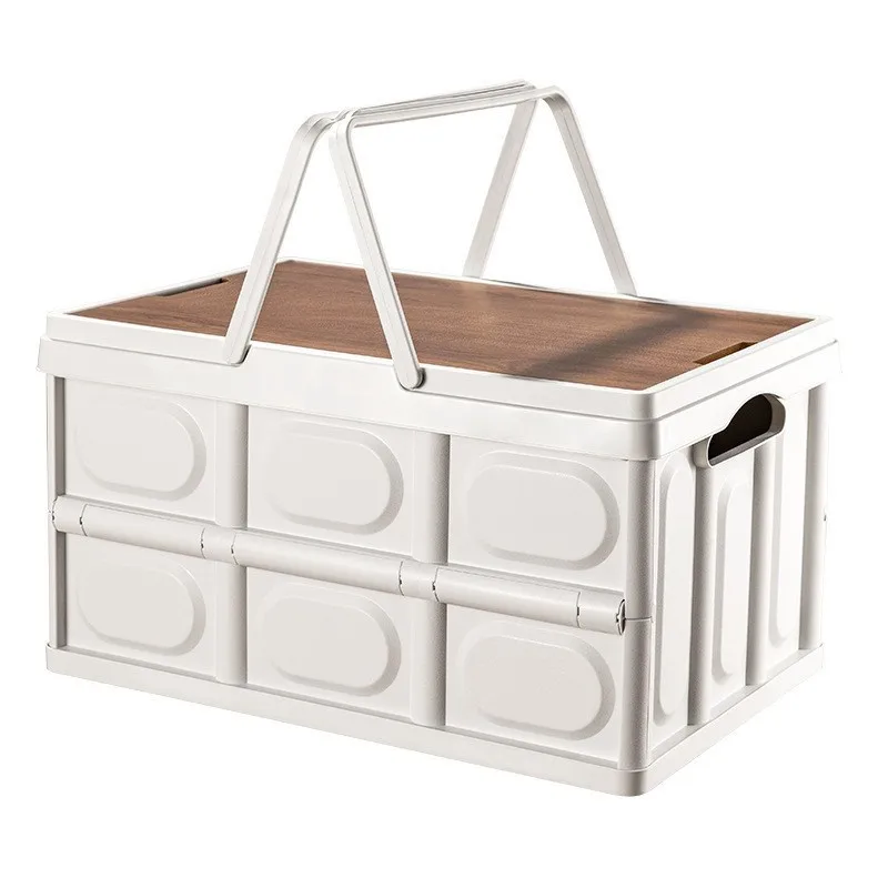 

55L Large Folding Storage Box Capacity Car Storage Box Outdoor Camping And Picnic Storage Box