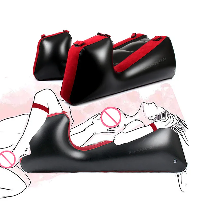 Sex Toys Sex Chair Bed Air Furnitures Sex Inflatable Aid Open BDSM Bondage Spreading Restraints Chair Sextoy Couples Deeper Position Aid Erotic Cushion