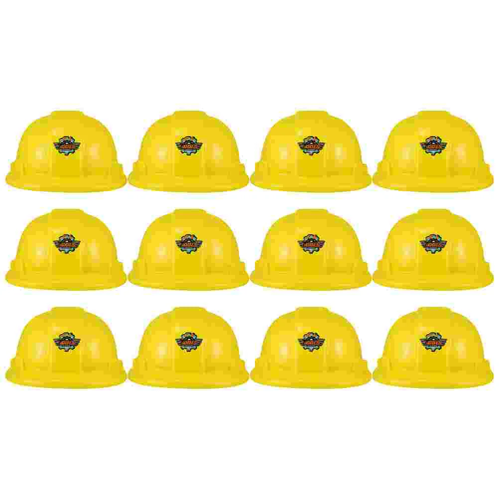 

Construction Hats Kids Play Fancy Dress Construction for Kids Yellow Construction Hats for Party Construction Safety Toy