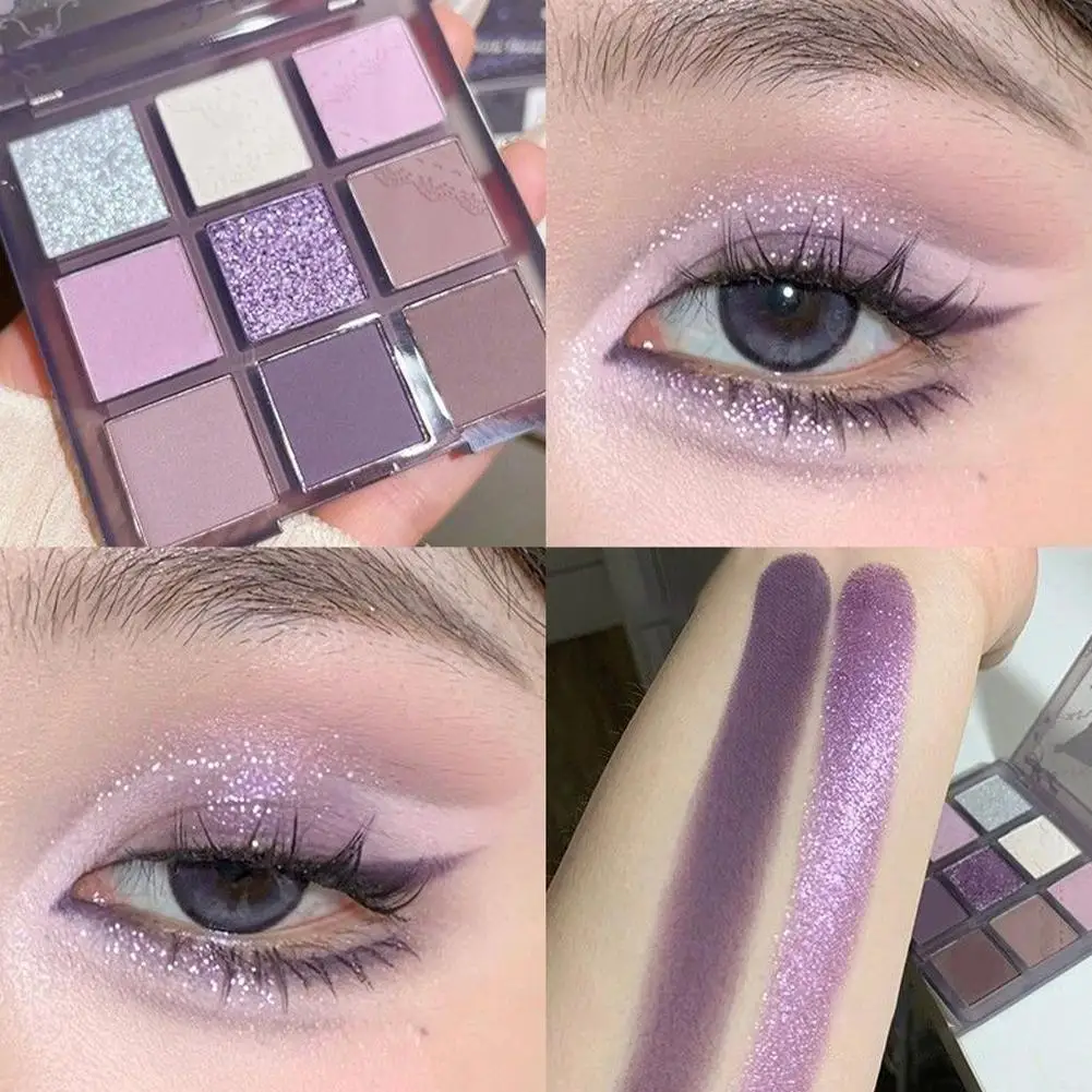 

Punk Smokey Purple Lace Shimmer Matte Dream Girl Eyeshadow Eye Palette Cosmeti Shadow Cool Make-up Women Highlights Korean M1E2