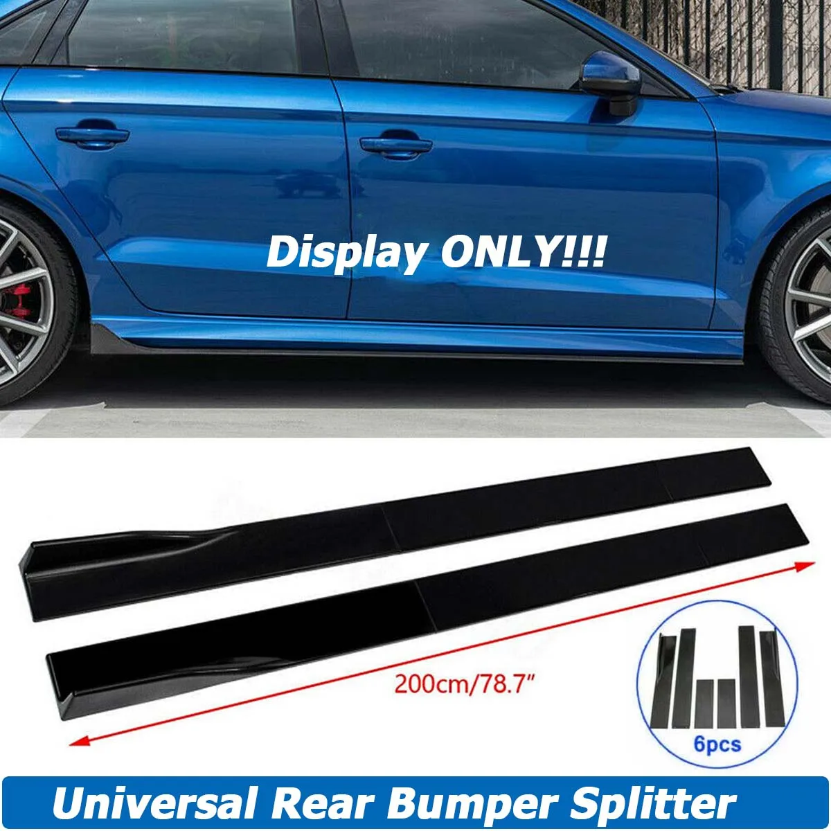 

2M / 2.2M Side Skirt Universal For VW Golf MK6 MK7 MK7.5 GTI Extension Splitters Apron Splitter Winglet Body Kit Car Accessories