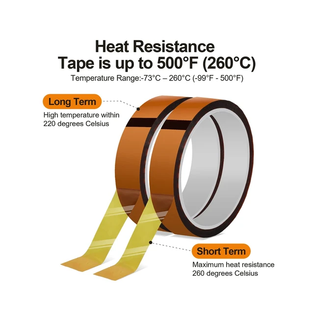 4 Rolls Heat Tape for Heat Press,20mm X 33M(108Ft) High Temperature  Tape,Heat Transfer Tape for Sublimation - AliExpress