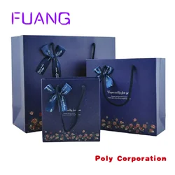 Custom  Packing bag factory directly custom high and gift paper bag for clothing with ribbon string