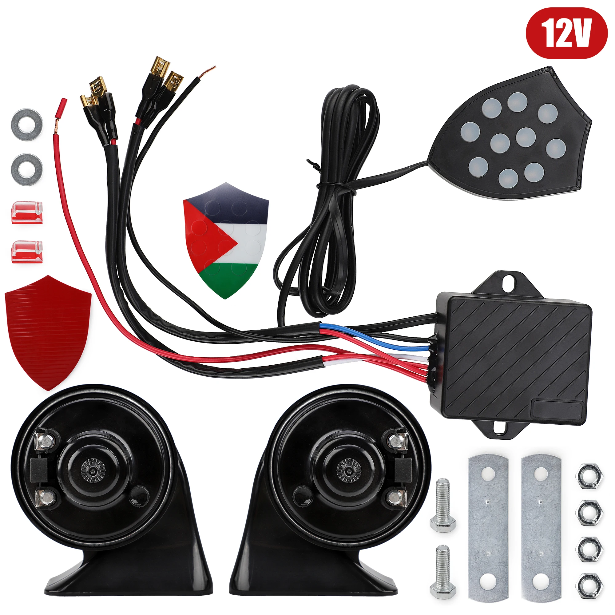 12VUniversal10SoundMusicalElectronicHornControllerRegulator