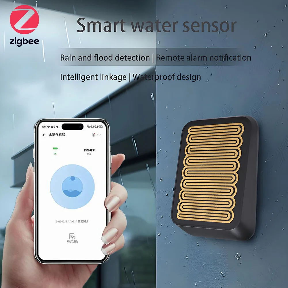 Reinscer Capteur De Pluie Intelligent Zigbee Pour La Détection De Pluie Sans Fil En Extérieur Capteur De Pluie Intelligent Imperméable