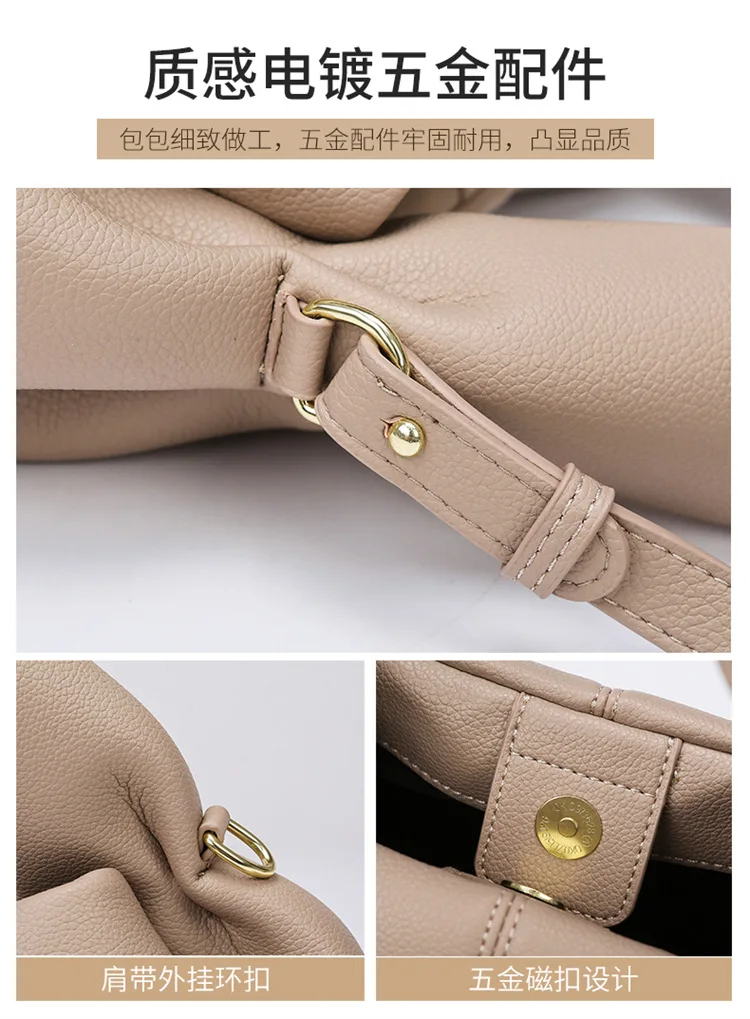 Borse a tracolla da donna con design grande in pelle PU Hobo sotto le ascelle Borsa a tracolla da donna 2025 Borse e portamonete Y2K di nuova tendenza - immagine 5