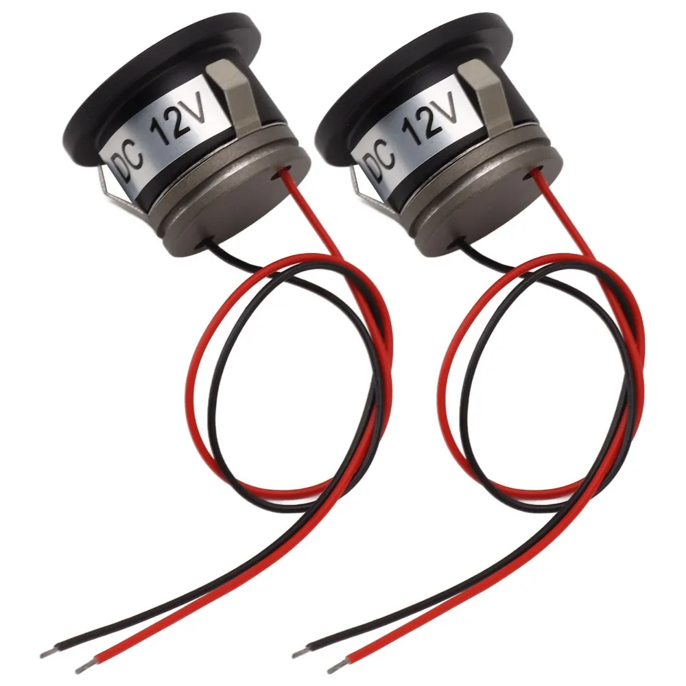 2팩 에너지 절약형 DC 12V 미니 LED 스포트라이트 100LM 블랙 소형 LED 스포트라이트 1W 알루미늄 초소형 스포트라이트 실내 디스플레이