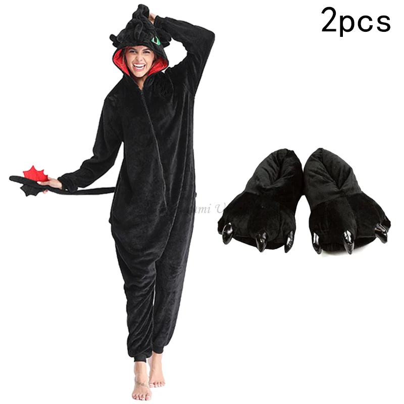 Kigurumi Unicorn Onesie Cartoon Toothless Night Pajamas For Adult Women Men Animal Hooded Homewear Halloween Cosplay Costume Pjs kigurumi pajamas onesies,cosplay pajamas onesies