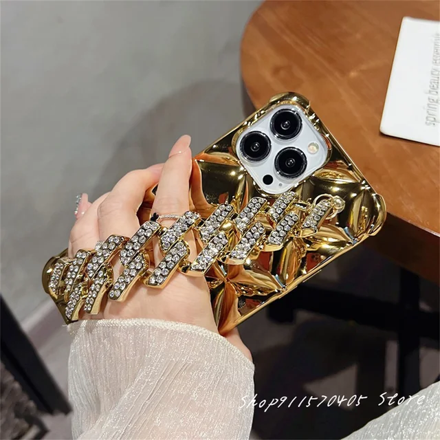 Luxury Korean Plating Rhombus iPhone Case