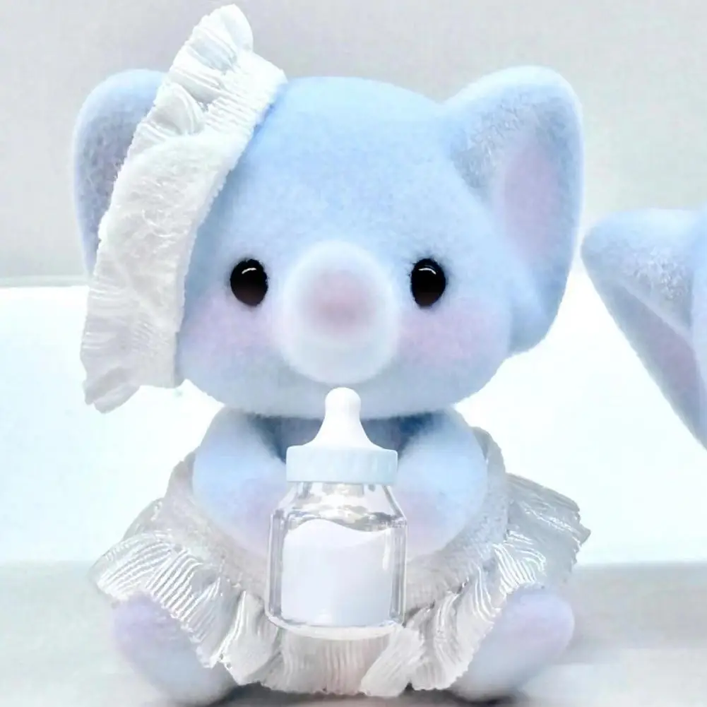 Cute Elephant/lamb/white Cat/poodle Series Dolls Mini Doll Ornaments Ins Super Hot Birthday Gift For Friend Poodle Sylvan Family 6