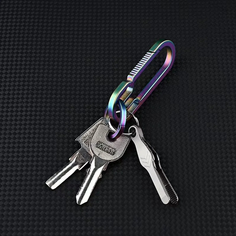 NEW mini TC4 titanium alloy mini tweezers clip flat head small eyebrow clip portable keychain outdoor EDC small tool tweezer tool