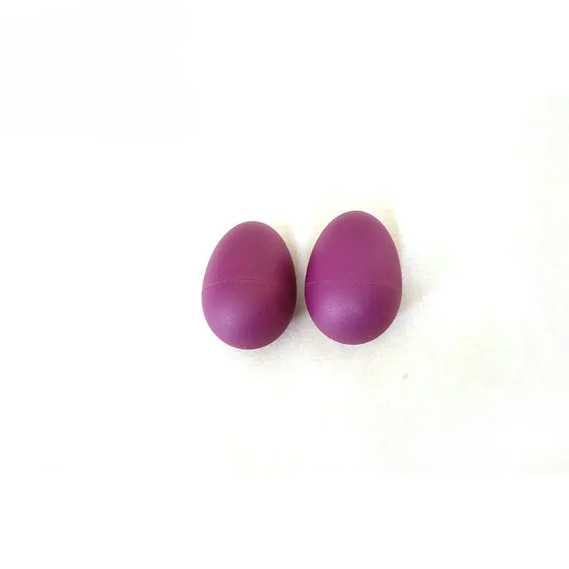 2pcs Plastic Percussion Maracas Musical Sound Egg Colorful Musical Instrument Baby Toddler Childre Toy Egg Toy Shaker