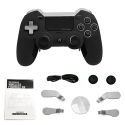 Wireless Bluetooth Gamepad Controller with Back Key for Gaming Consoles and PC (Black)